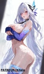 1girls ai_generated ass bangs big_breasts blush breasts censored cleavage completely_naked completely_naked_female completely_nude covering_breasts curvy curvy_body curvy_female curvy_figure earrings female female_focus genshin_impact gloves hi_res high_resolution huge_ass kitala large_breasts light_skin long_hair looking_at_viewer looking_pleasured naked navel nipples nude pink_eyes puffy_nipples pussy pussy_juice shower skirk_(genshin_impact) smile solo sweat sweatdrop thick_thighs thighs voluptuous_female wet_body white_hair