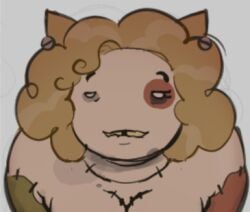 blonde_hair bolts cat_ears female female_only mewgenics mom_(the_binding_of_isaac) naked naked_female smirking smirking_at_viewer stiches the_binding_of_isaac
