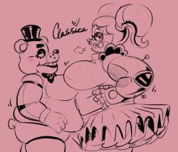 bbw circus_baby_(fnaf) classica_p huge_breasts thick_thighs