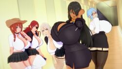 3d 5girls ass big_ass big_breasts breasts breasts_bigger_than_head bust busty chest curvaceous curvy curvy_figure egyptian egyptian_female enormous_breasts farah female gigantic_breasts hips hourglass_figure huge_ass huge_breasts kaoskatsu large_ass large_breasts legend_of_queen_opala light-skinned_female light_skin massive_breasts mature mature_female olive_skin round_ass slim_waist tan-skinned_female tan_body tan_skin thick thick_hips thick_legs thick_thighs thighs voluptuous waist wide_ass wide_hips wide_thighs