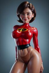 ai_generated animated caressing_breasts erect_nipples_under_clothes helen_parr latex_top no_bra pussy ready_for_sex sound tagme the_incredibles thighs thong video