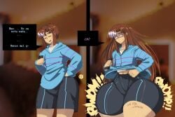 after ass_expansion before before_and_after femboy femboy_only femboyfication fran_(lovedtale) frisk lovedtale male phone tagme thetis_(artist) thigh_expansion thighs tight_clothing undertale_(series) undertale_au