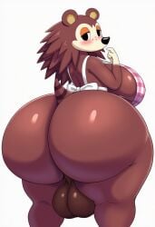 1futa ai_generated animal_crossing ass backsack balls ballsack big_ass big_balls big_boobs big_breasts big_butt boobs bottomless breasts butt dickgirl futa futanari sable_able thicc thick_thighs
