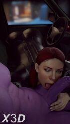 1boy 1girls 3d animated avengers black_widow_(marvel) blowjob bodysuit car car_interior evilaudio female fit fit_female green_eyes handjob huge_cock human human_on_humanoid humanoid inside_car interspecies licking_penis light-skinned_female light_skin male marvel marvel_cinematic_universe miyukiva natasha_romanoff oral purple-skinned_male purple_skin red_hair s.h.i.e.l.d. scarlett_johansson shorter_than_30_seconds sound straight thanos video x3d