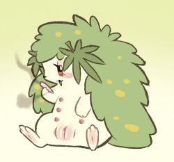 6_nipples alternate_form drugs female feral genitals hi_res labbit1337 land_forme_shaymin legendary_pokemon marijuana multi_nipple nintendo nipples pokémon_(species) pokemon pokemon_(species) pussy shaymin shaymin_(land_form) sitting smoking_weed solo