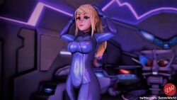 1girls 2023 ass big_breasts blonde_hair blue_eyes breasts busty curvy female female_focus female_only fully_clothed hi_res high_resolution highres hourglass_figure large_breasts latex latex_suit looking_at_viewer metroid nintendo samus_aran sfm sfmseno smile source_filmmaker thighs video_game video_game_character video_games