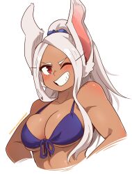 1girls bikini blush dashi_art miruko my_hero_academia rumi_usagiyama