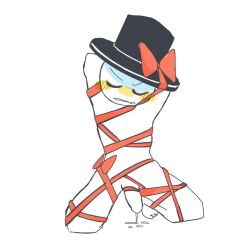 1boy blush bow cleverpoint countryhumans cumming england_(countryhumans) hat simple_background white_background