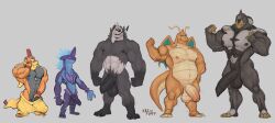 2021 3_fingers 3_toes 5boys abs anthro arms_up athletic balls big_penis black_balls black_fur black_nipples black_penis black_skin blue_body blue_skin bodily_fluids buff canine casual_nudity chewing_grass dogtag dragon dragonite fangs feet fist flexing flexing_bicep foreskin fur game_freak generation_1_pokemon generation_5_pokemon generation_8_pokemon genital_fluids group half-closed_eyes heavy_balls hi_res humanoid_genitalia humanoid_penis kazushi leaf long_foreskin long_penis looking_at_viewer loose_clothes loose_foreskin male_only membrane_(anatomy) membranous_wings multicolored_body multicolored_fur muscular muscular_anthro muscular_arms muscular_male muscular_thighs naked neckwear nintendo nipple_piercing nipples nude orange_body orange_skin pangoro pants_down penis piercing piercings plantigrade pokemon pokemon_(species) pokemon_rgby precum precum_drip precum_string precum_through_clothing purple_balls purple_body purple_penis purple_skin red_nipples scalie scrafty signature simple_background standing tail teeth tongue tongue_between_fingers tongue_out toxtricity unretracted_foreskin urshifu white_background wings yellow_balls