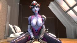 3d ahe_gao animated breasts cowgirl_position cross-eyed overwatch overwatch_2 pov riding sfm skeletron27 sound source_filmmaker tagme tongue_out video widowmaker