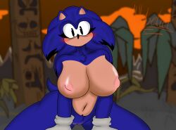 anthro blush cute exe_(revie) female friday_night_funkin friday_night_funkin_mod fur gloves hairy_pussy hedgehog hellbelief no_mouth pussy_blush rule_63 sitting sonic.exe sonic_the_hedgehog spines thick_tights