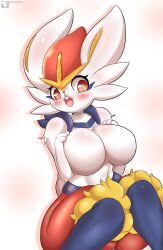 2d anthro blackhiro76 cinderace female female_cinderace furry lagomorph nintendo pokémon_(species) pokemon