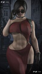 1girls 3d abs ada_wong_(cosplay) adjusting_eyewear adjusting_glasses adjusting_sunglasses ass belly_button_piercing big_ass big_breasts black_hair bracelets bubble_ass bubble_butt capcom cassie_cage cga3d choker clothed clothed_female clothes clothing cosplay curvaceous curvy_female curvy_figure dat_ass dress erotichris female female_only fusion fusion_character huge_breasts looking_over_eyewear looking_over_glasses looking_over_sunglasses mortal_kombat mortal_kombat_11 navel_piercing netherrealm_studios pawg pierced_belly_button pierced_navel resident_evil resident_evil_4 resident_evil_4_remake short_hair solo sunglasses thick_ass thick_thighs tight_clothing tinted_eyewear toned_legs voluptuous voluptuous_female wide_hips