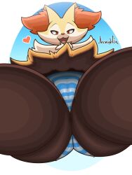 big_ass braixen bubble_butt female furry huge_ass jhenightfox panties pokémon_(species) pokemon pokemon_(species) pussy thick_thighs wide_hips