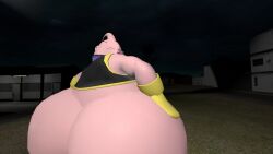 3d ass dragon_ball fat_ass majin_buu male_only mrrainbow overweight source_filmmaker tagme