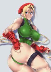 1girls ass beret big_ass big_breasts big_thighs blonde_female blonde_hair blue_eyes braid braided_hair braided_twintails breasts cammy_white capcom dat_ass female female_only green_clothing hexprinxess leotard light-skinned_female light_skin pawg plain_background skin_tight skintight solo solo_female street_fighter thick_thighs thighs thong thong_leotard twin_braids wide_hips yellow_hair