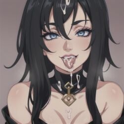 ai_generated big_boob big_breasts big_breasts bimbo black_hair blue_eyes cum cum_on_hair cum_on_tongue cumshot goth goth_girl gothic lingerie lips lipstick long_hair looking_at_viewer makeup mature mature_female mature_woman milf mommy mommy_kink mother nai_diffusion seductive seductive_eyes seductive_look seductive_mouth seductive_pose stable_diffusion swept_bangs tongue tongue_out