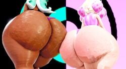 2girls 3d ass big_ass big_butt bottom_heavy bubble_ass bubble_butt cellulite dark-skinned_female enormous_ass enormous_butt fat_ass fat_butt females females_only huge_ass huge_butt hyper_ass inkling inkling_girl large_ass large_butt light-skinned_female marina_(splatoon) massive_butt meaty_ass meaty_butt nintendo octoling octoling_girl off_the_hook_(splatoon) pear-shaped_figure pear_shaped pearl_(splatoon) prevence splatoon splatoon_2 sweat sweaty sweaty_ass sweaty_butt thick_ass thick_thighs twerkout wide_hips