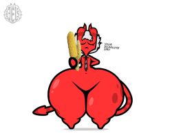 bonguitoweon holding imp text thick_thighs