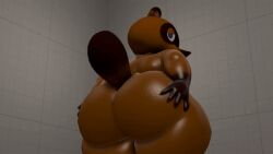 3d animal_crossing ass belly big_butt chubby fat moobs mrrainbow nintendo overweight source_filmmaker tagme tanuki tom_nook