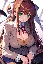 monika (doki doki literature club) from doki doki literature club by suicidespit