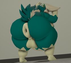 3d anus ass balls big_butt chubby fat moobs mrrainbow nintendo oc overweight penis pokémon_(species) pokemon puffy_anus skunk skuntank source_filmmaker tagme