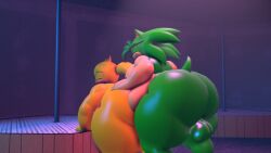 3d balls belly big_butt chubby fat implied_anal moobs mrrainbow oc overweight ray_the_flying_squirrel sega sonic_(series) source_filmmaker tagme