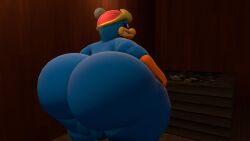 3d anthro anthro_only balls big_butt chubby fat_ass king_dedede kirby_(series) mrrainbow nintendo overweight source_filmmaker tagme