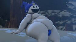 3d belly belly_button big_butt bulge chubby fat gay jack_frost_(megami_tensei) moobs mrrainbow overweight shin_megami_tensei source_filmmaker tagme yaoi