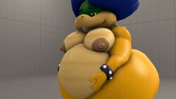 3d animated anthro anthro_only belly big_butt chubby fat ludwig_von_koopa mario_(series) moobs mrrainbow nintendo overweight source_filmmaker tagme