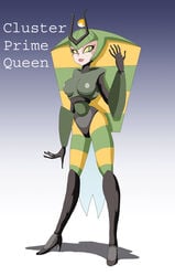 1girls breasts female female_only green_eyes grey_nipples high_heels medium_breasts my_life_as_a_teenage_robot nickelodeon nipples queen_vexus robot robot_girl smooth_skin solo solo_female vexus yellow_sclera