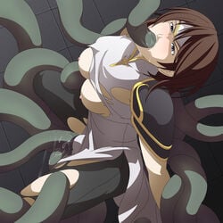 brown_hair female fire_emblem fire_emblem:_path_of_radiance fire_emblem:_radiant_dawn human nipples pussy_juice questionable_consent saliva tagme tanith_(fire_emblem) tentacle_sex tentacles torn_clothes