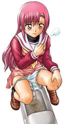 clothing hayate_no_gotoku! hinagiku_katsura irie_yamazaki panties peeing squatting toilet toilet_use