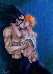 2boys bleach gay ichigo_kurosaki kenpachi_zaraki kurosaki_ichigo male male_only yamiphantom yaoi zaraki_kenpachi