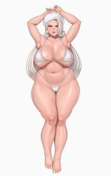 1girls abyssdagon armpits big_breasts bikini blonde_hair blue_eyes chubby_female huge_breasts light-skinned_female light_skin long_hair mature_female melony_(pokemon) milf nintendo pokemon thick_thighs voluptuous voluptuous_female