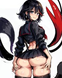 ai_generated ass ass_lift from_behind kill_la_kill leukocrisp matoi_ryuuko stable_diffusion