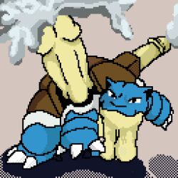 analandro balls ballsack_chin big_penis blastoise cannon cum cum_cannon cum_cannons erect_penis erection genitals penis pixel_art pokémon_(species) what