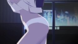 1girls animated areolae ass black_hair bouncing_breasts breasts clothing donghua large_breasts long_hair meijyou nipples panties screencap sound tagme thighs tummy undressing video