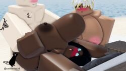 1boy 2girls 3d contrastrr34 dark-skinned_female hyper_penis roblox robloxian source_request stomach_bulge tagme twitter_username