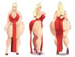 applejack_(mlp) ass_in_dress big_ass big_butt big_hips big_thighs bubble_butt deedee89 dress dress_inside_ass edit edited freckles freckles_on_ass freckles_on_chest freckles_on_face high_heels huge_breasts huge_thighs humanized large_thighs my_little_pony no_bra no_panties pawg platform_heels red_dress scantily_clad smooth_skin sunnysundown tagme thick_thighs third-party_edit wide_hips