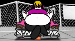 belly big_belly car daisuki_rap_(rhythm_tengoku) echoednewt fat fat_fetish fetish headphones mc_adore nintendo overweight overweight_female rhythm_heaven rhythm_heaven_fever rhythm_tengoku sora_(rhythm_tengoku) stomach sunglasses