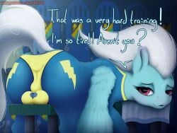 animal_genitalia ass big_ass big_butt br333 breasts crotchboobs equine equine_pussy female fleetfoot_(mlp) friendship_is_magic hasbro horse mare mare_pussy my_little_pony my_little_pony_friendship_is_magic panties pegasus pony ponytail tail uniform wings wonderbolts_(mlp)