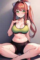 monika (doki doki literature club) from doki doki literature club by suicidespit