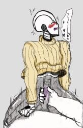 2d anthro anthro_penetrating artist_request asgore_dreemurr color ectobody furry gaster gay handjob handjob_while_penetrating male male/male male_only non-human penetrating_pov penetration pov sex shirt_only simple_background skeleton solid_color_background sweater sweater_only tagme toony uncensored undertail undertale undertale_(series) yaoi