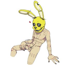 bunny_ears cum dave_miller five_nights_at_freddy's male_only mask masked_male naked naked_male pubic_hair purple_guy_(fnaf) scar solo solo_male springtrap springtrap_(fnaf) the_silver_eyes william_afton