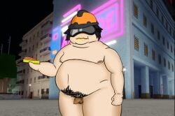 1boy chillboy101 eating fat_man food gay hotdog obese penis pubic_hair roblox roblox_avatar roblox_game small_penis tagme your_bizarre_adventure