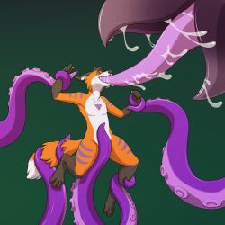 anthro beak bodily_fluids canid canine consentacles deepthroat duo fellatio feral feralcatalyst fox fur hi_res kraken male male_focus mammal monodog_(artist) oral orange_body orange_fur purple_tentacles restrained restrained_by_tentacles saliva saliva_on_tongue saliva_string sex size_difference suction_cup suction_marks tentacle tentacle_sex tongue tongue_fucking