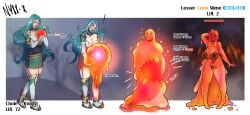 ass_expansion bimbofication breast_expansion chloe_(fire_emblem) corruption eye_color_change female fire_emblem fire_emblem_engage goo goo_transformation hair_color_change hair_growth huge_ass huge_breasts lava lava_body lava_creature lava_humanoid lip_expansion navel nyxx-x skin_color_change thick_lips thick_thighs thigh_expansion transformation transformation_sequence wide_hips