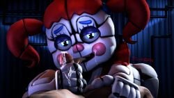 3d 3d_(artwork) baby_(fnafsl) blowjob blowjob_pov blue_eyes canon_appearance circus_baby circus_baby_(fnaf) circus_baby_(original) fellatio female femdom five_nights_at_freddy's five_nights_at_freddy's:_sister_location full_color handjob handjob_while_sucking joeshownsfw on_model pov pov_eye_contact source_filmmaker twintails