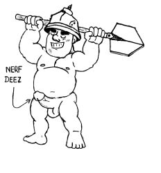 barefoot boner candle chubby clash_(series) clash_of_clans clash_royale doodle erect_penis eyes_closed helmet male_only miner miner_(clash_royale) muscular muscular_male nude nude_male shovel smile uncut